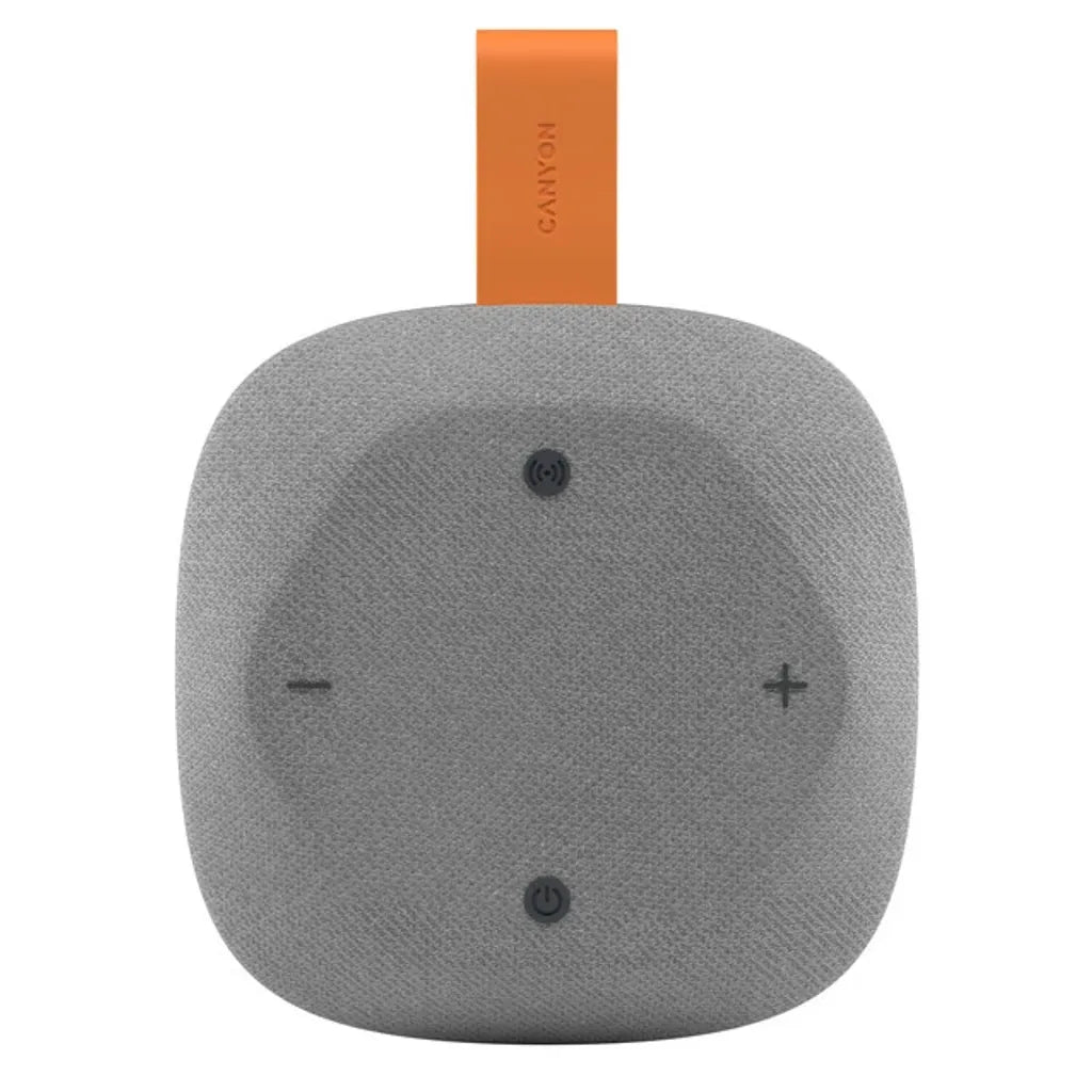 Canyon Hexagon 10 portatīvais Bluetooth skaļrunis, 8 W, pelēks/oranžs