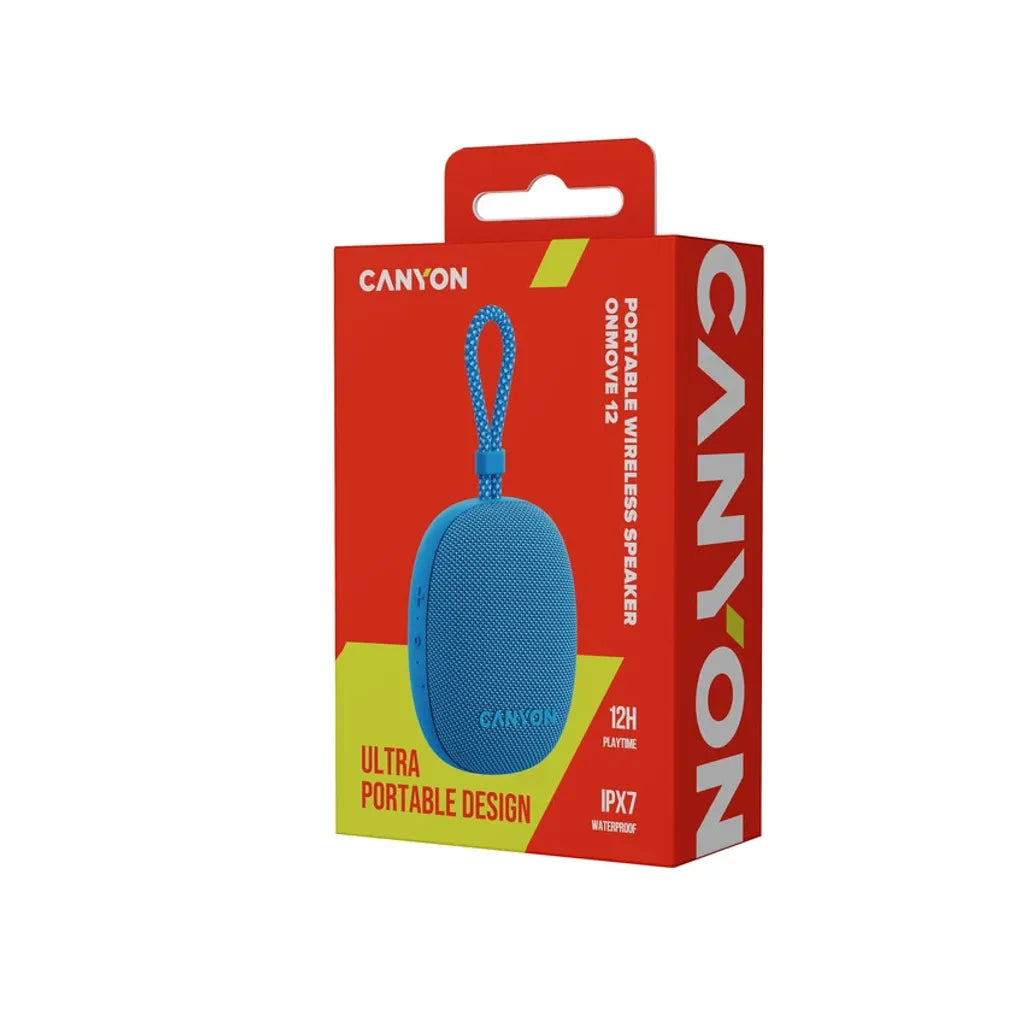 Canyon OnMove 12 portatīvais Bluetooth skaļrunis, 5 W, zils