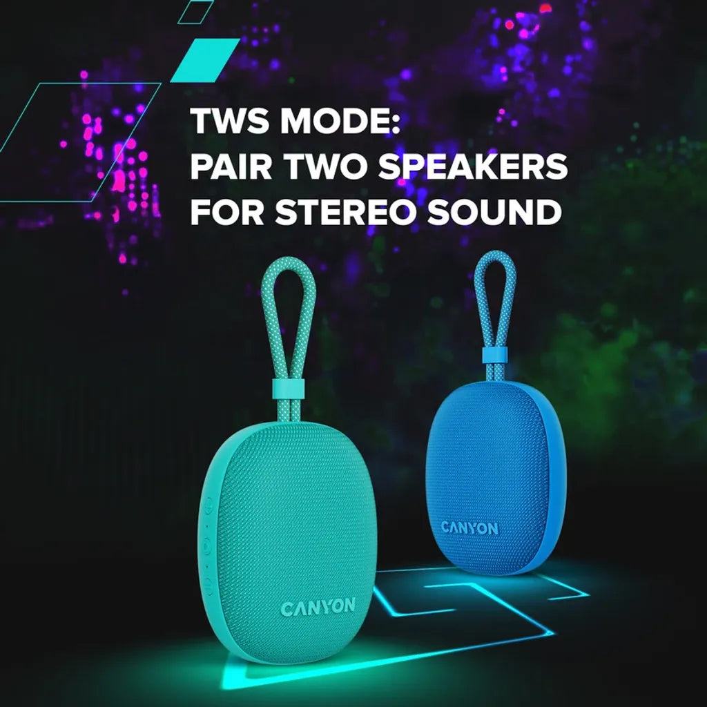 Canyon OnMove 12 portatīvais Bluetooth skaļrunis, 5 W, zils