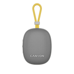 Canyon OnMove 12 portatīvais Bluetooth skaļrunis, 5 W, pelēks