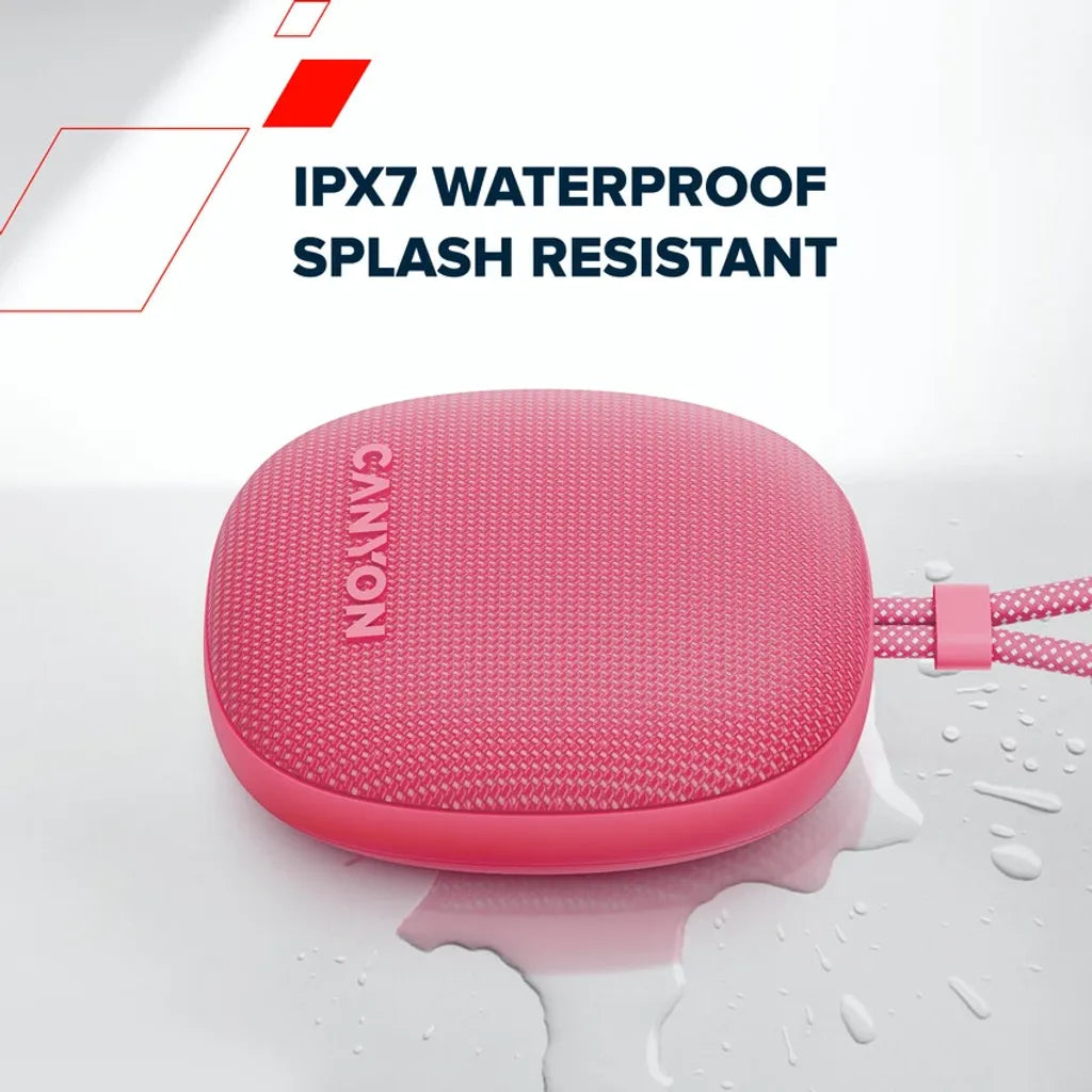Canyon OnMove 12 portatīvais Bluetooth skaļrunis, 5 W, pelēks