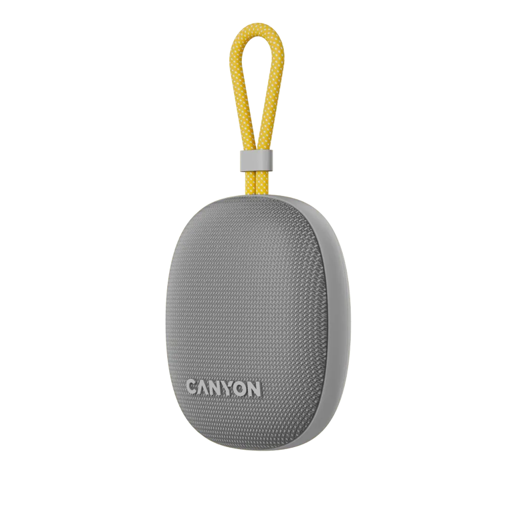 Canyon OnMove 12 portatīvais Bluetooth skaļrunis, 5 W, pelēks