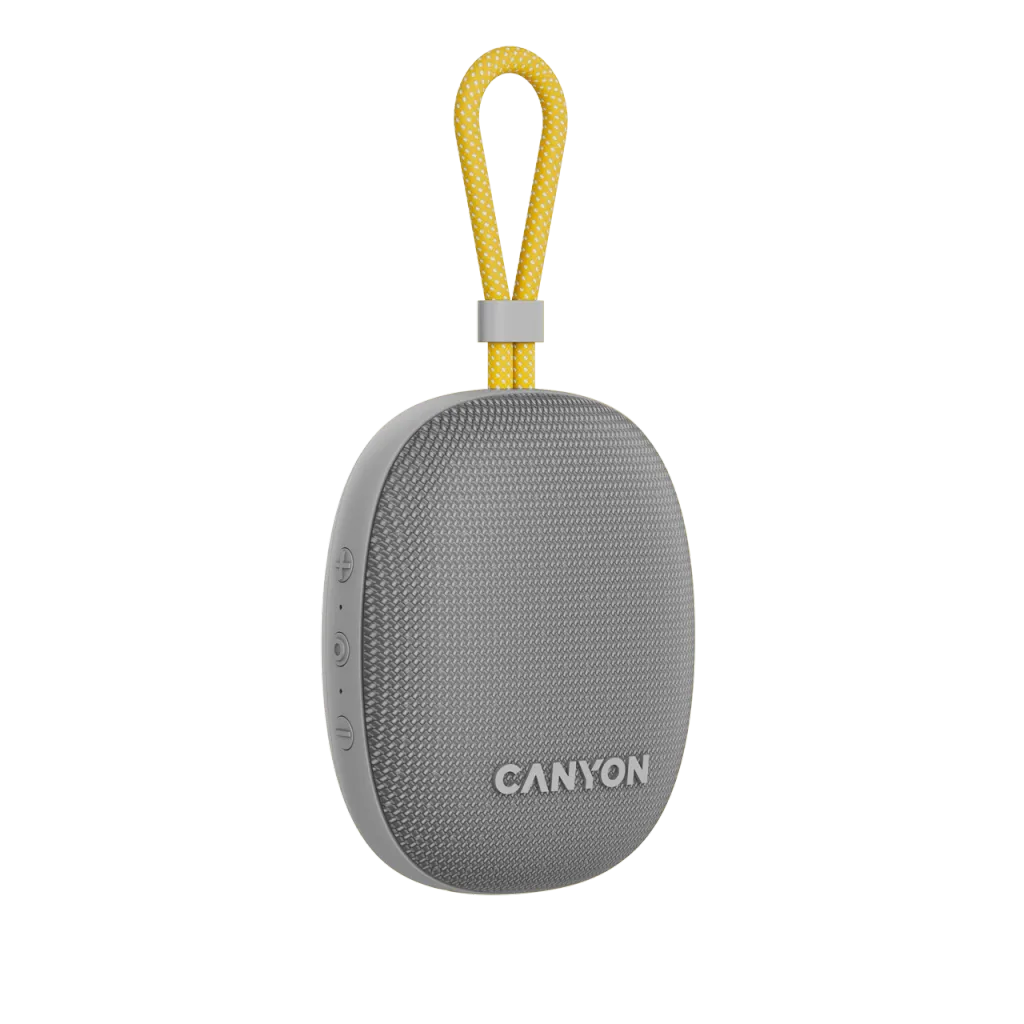 Canyon OnMove 12 portatīvais Bluetooth skaļrunis, 5 W, pelēks