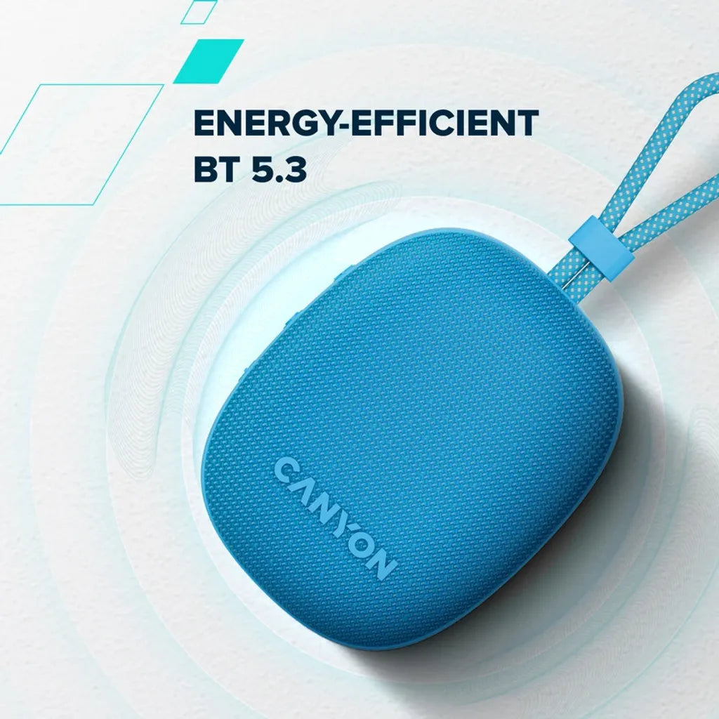 Canyon OnMove 12 portatīvais Bluetooth skaļrunis, 5 W, piparmētru