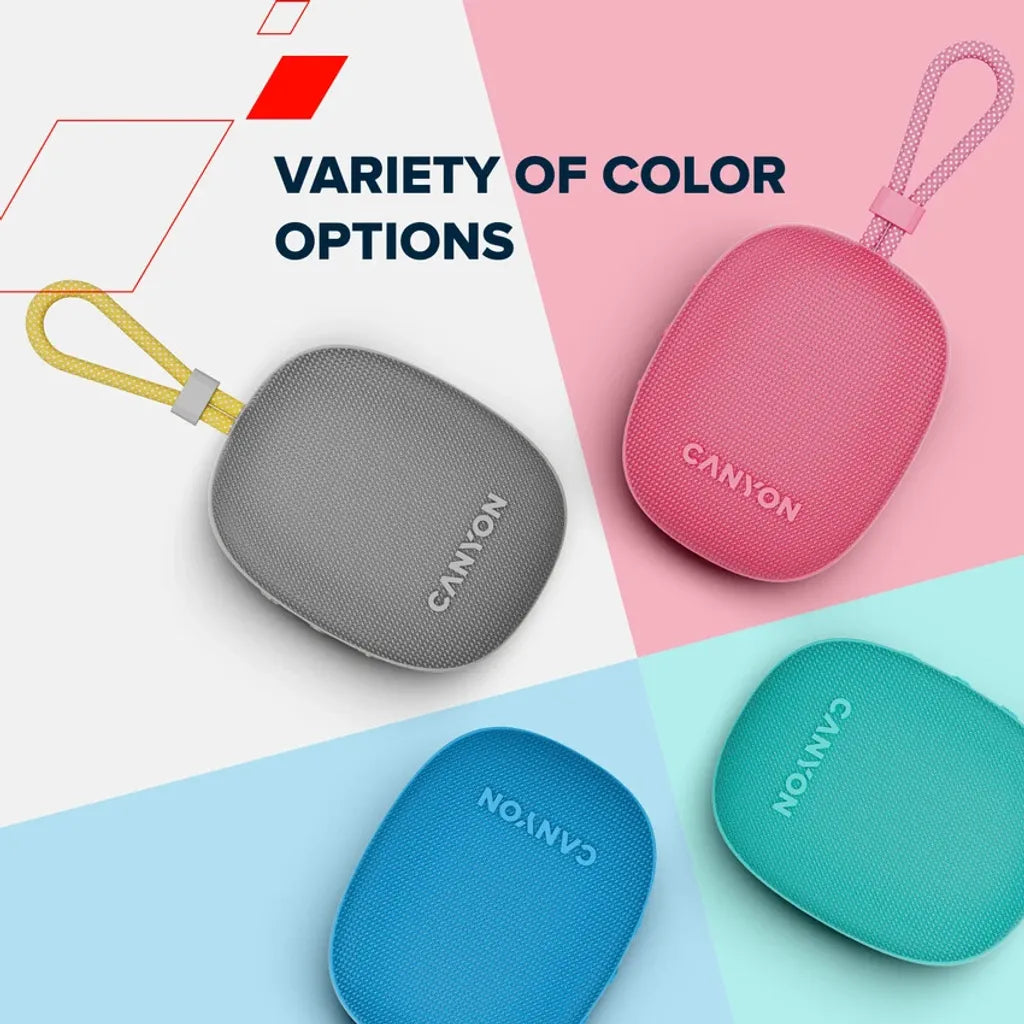 Canyon OnMove 12 portatīvais Bluetooth skaļrunis, 5 W, piparmētru