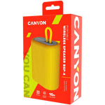 Canyon BSP-4 portatīvais Bluetooth skaļrunis, 5 W, dzeltens