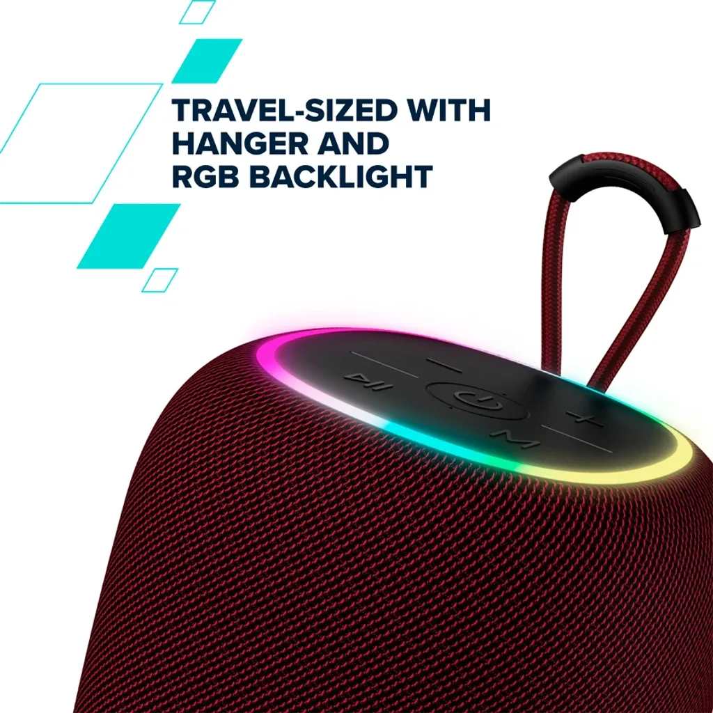 Canyon BSP-8 portatīvais Bluetooth skaļrunis, 10 W, sarkans