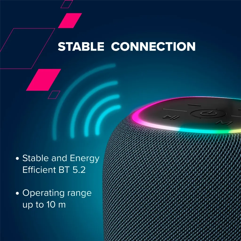 Canyon BSP-8 portatīvais Bluetooth skaļrunis, 10 W, sarkans