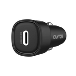 CANYON automašīnas lādētājs OnDrive 30 PD 30 W USB‑C, melns