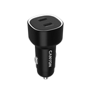 CANYON automašīnas lādētājs OnDrive 60 PD 60 W, 2× USB‑C, melns