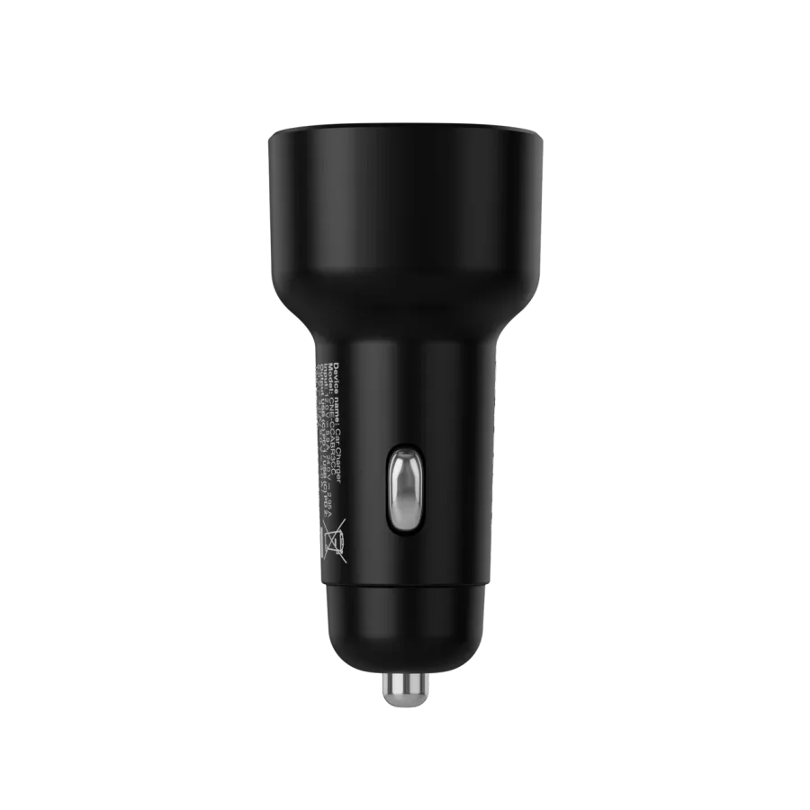 CANYON automašīnas lādētājs OnDrive 60 PD 60 W, 2× USB‑C, melns