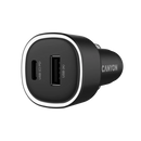 Canyon OnDrive 85 PD 85 W auto lādētājs ar USB-C un USB-A melns