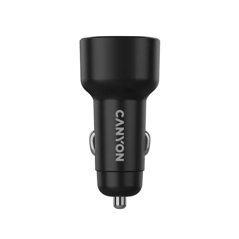 Canyon OnDrive 85 PD 85 W auto lādētājs ar USB-C un USB-A melns
