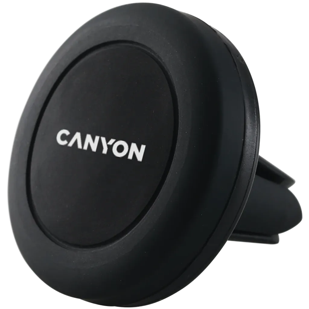 CANYON CH-2 magnētiskais auto telefona turētājs ventilācijai, 40x44x44mm, melns