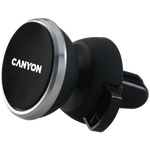 CANYON CH-4 magnētiskais auto telefona turētājs ventilācijai, 50x40x35mm, melns