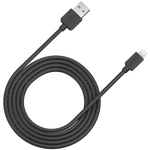 Canyon CFI-1 Lightning–USB-A kabelis, 1 m, 5 W, melns