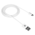 Canyon CFI-1 Lightning–USB-A kabelis, 1 m, 5 W, balts