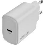 CANYON OnCharge 200 20W USB-C PD/PPS tīkla lādētājs, balts