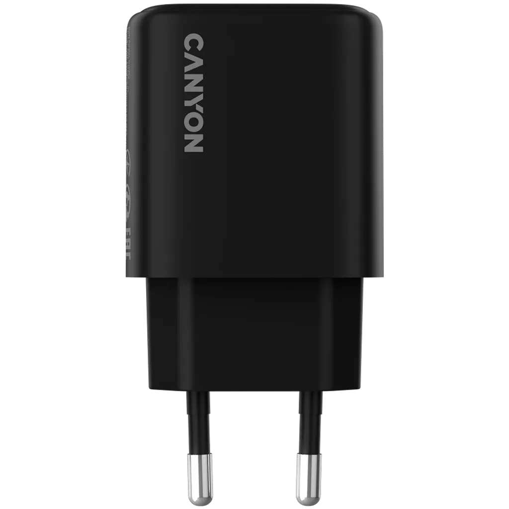 CANYON OnCharge 200 20W USB-C PD/PPS tīkla lādētājs, melns