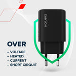 CANYON OnCharge 200 QC 20W USB-C/USB-A PD/PPS tīkla lādētājs, balts