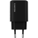 CANYON OnCharge 200 QC 20W USB-C/USB-A PD/PPS tīkla lādētājs, melns
