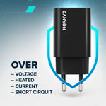 CANYON OnCharge 30CL 30W USB-C PD tīkla lādētājs, zils
