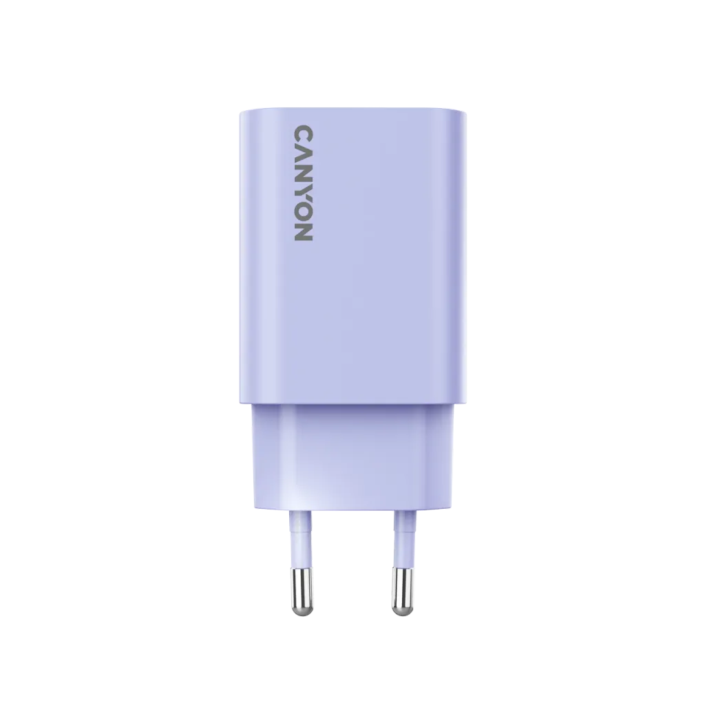 CANYON OnCharge 30CL 30W USB-C PD tīkla lādētājs, lavandas