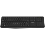 CANYON OnType W01 bezvadu tastatūra, 2,4 GHz, pilna izmēra, melna