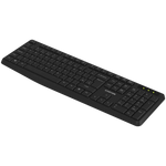 CANYON OnType W01 bezvadu tastatūra, 2,4 GHz, pilna izmēra, melna