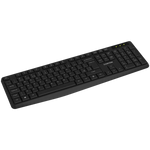 CANYON OnType W01 bezvadu tastatūra, 2,4 GHz, pilna izmēra, melna