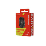 CANYON M-6 vadu optiskā pele, 3200 dpi, 6 pogas, melna