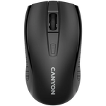 CANYON MW-7 bezvadu optiskā pele, 1600 dpi, 4 pogas, melna
