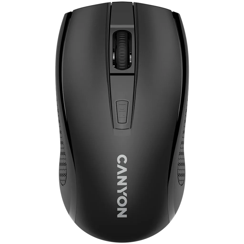 CANYON MW-7 bezvadu optiskā pele, 1600 dpi, 4 pogas, melna