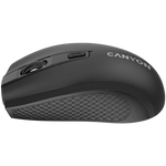 CANYON MW-7 bezvadu optiskā pele, 1600 dpi, 4 pogas, melna