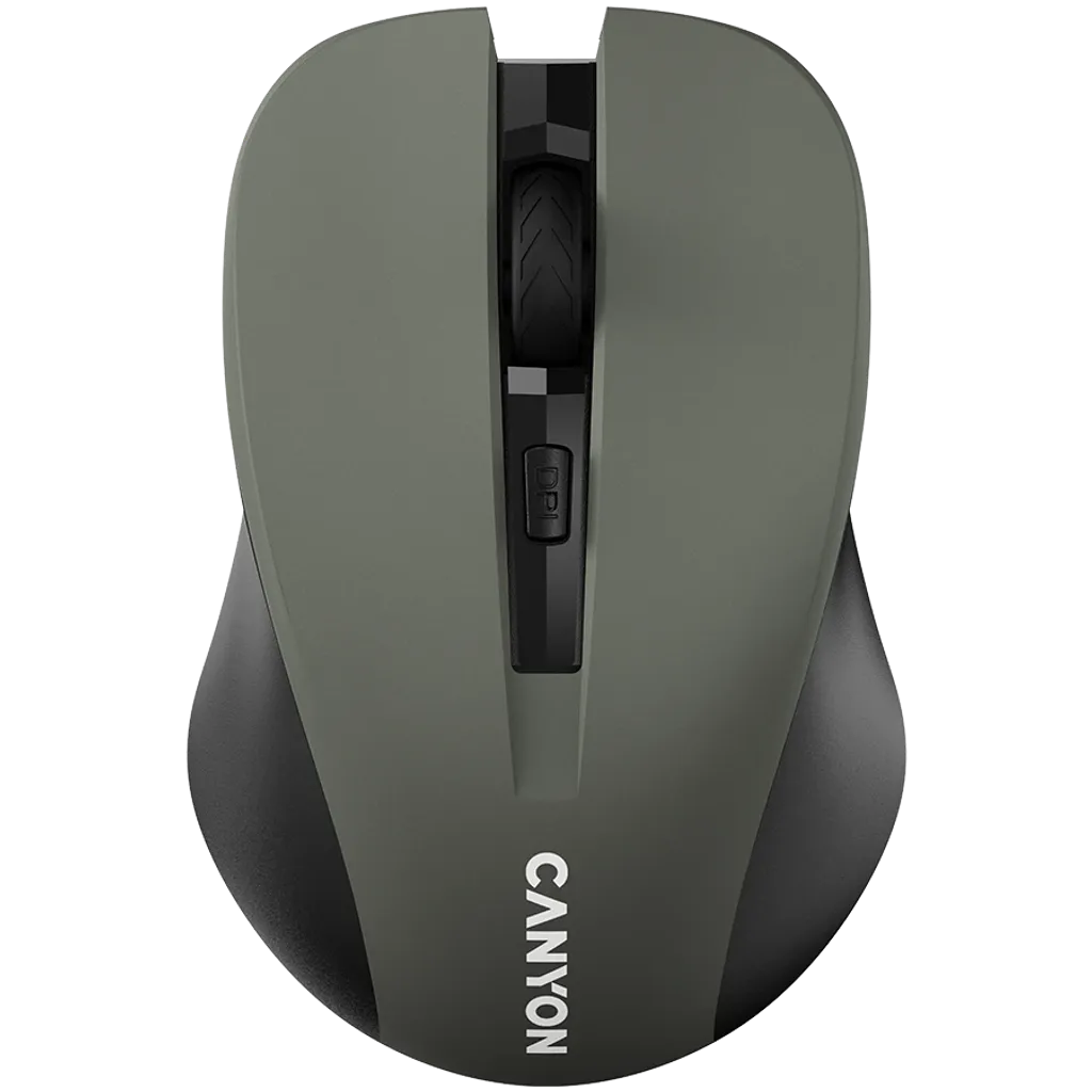 CANYON MW-1 bezvadu optiskā pele, 1600 dpi, 3 pogas, pelēka
