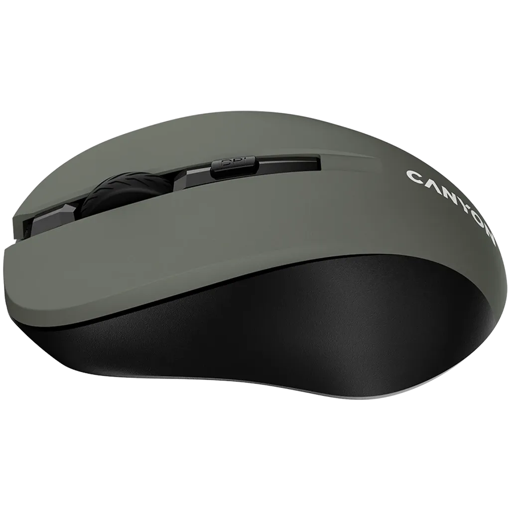 CANYON MW-1 bezvadu optiskā pele, 1600 dpi, 3 pogas, pelēka