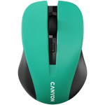 CANYON MW-1 bezvadu optiskā pele, 1600 dpi, 3 pogas, zaļa