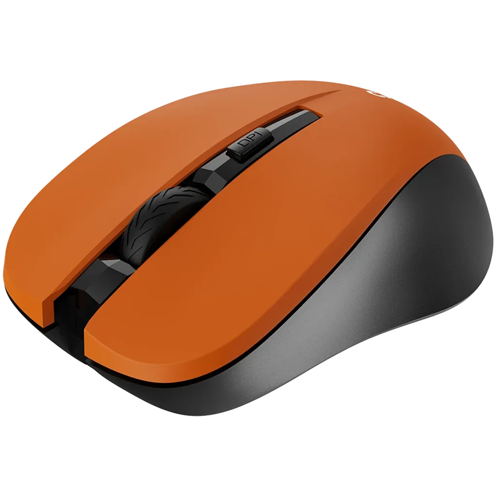 CANYON MW-1 bezvadu optiskā pele, 1600 dpi, 3 pogas, oranža