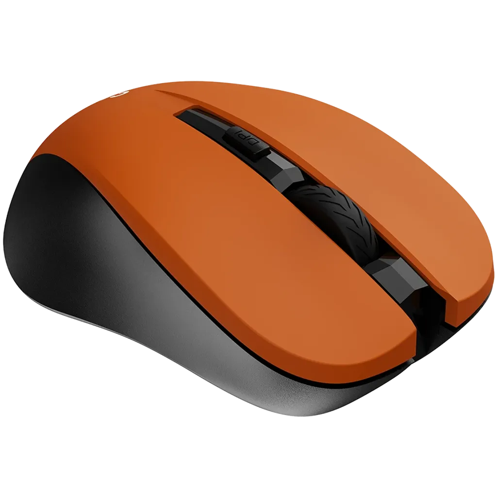 CANYON MW-1 bezvadu optiskā pele, 1600 dpi, 3 pogas, oranža
