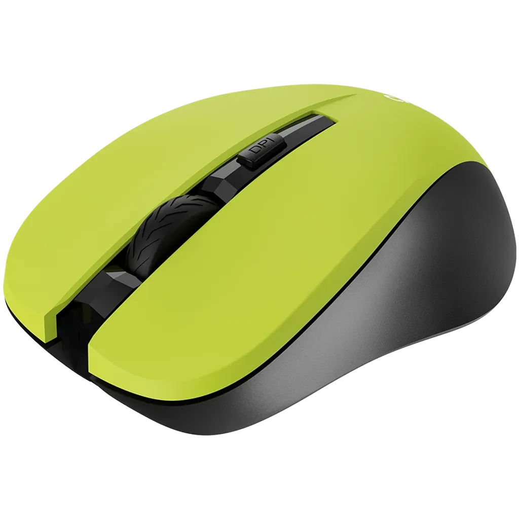 CANYON OnClick W01 bezvadu optiskā pele, 1600 dpi, 3 pogas, dzeltena