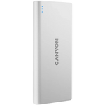 10W CANYON PB-106 10000mAh powerbanka ar 2×USB-A, balta
