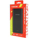 10W CANYON PB-2001 20000mAh powerbanka ar 2×USB-A, melna