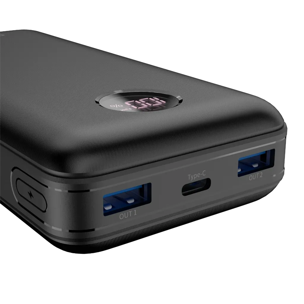 22.5W CANYON PB-2002 20000mAh powerbanka ar USB-C PD un 2×USB-A QC 3.0