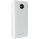 22.5W CANYON PB-2002 20000mAh powerbanka ar USB-C PD un 2×USB-A QC 3.0, balta