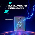 CANYON väline aku PB-2008 LED FLAT 20 000 mAh PD100W QC3.0 tumehall