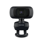 CANYON C3 HD 720p tīmekļa kamera ar mikrofonu, USB, 360°, melna