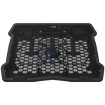 CANYON OnCool 02 dzesēšanas statīvs klēpjdatoriem līdz 15,6″, LED, melns