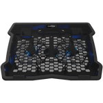 CANYON OnCool 03 dzesēšanas statīvs klēpjdatoriem līdz 15,6″, 2 ventilatori, LED