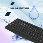 CANYON SET-W01 bezvadu tastatūras un peles komplekts, 2,4 GHz, melns
