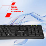 CANYON SET-W01 bezvadu tastatūras un peles komplekts, 2,4 GHz, melns